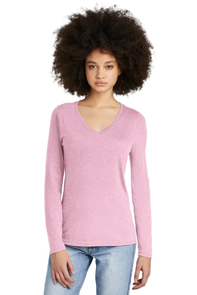District® Women's Perfect Tri® Long Sleeve V-Neck Tee DT135 - additional view 1