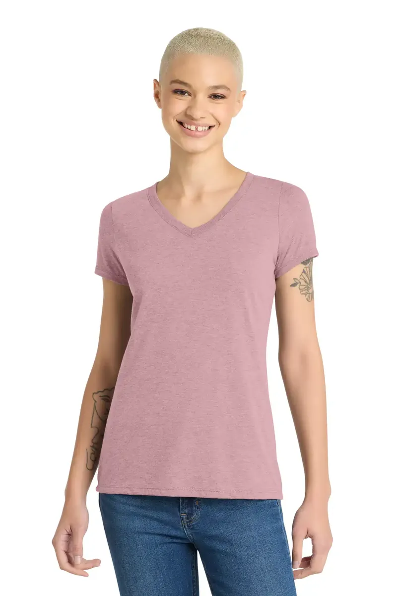 District® Women's Perfect Tri® V-Neck Tee. DM1350L - additional view 14
