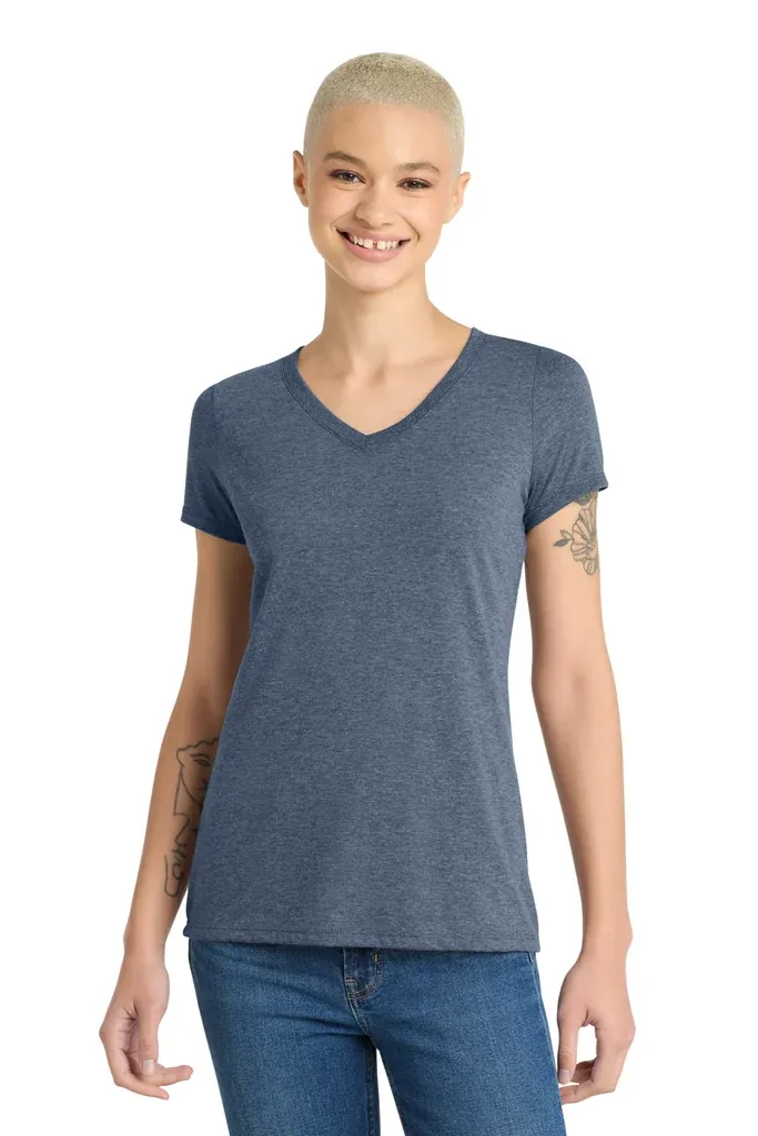 District® Women's Perfect Tri® V-Neck Tee. DM1350L - additional view 17