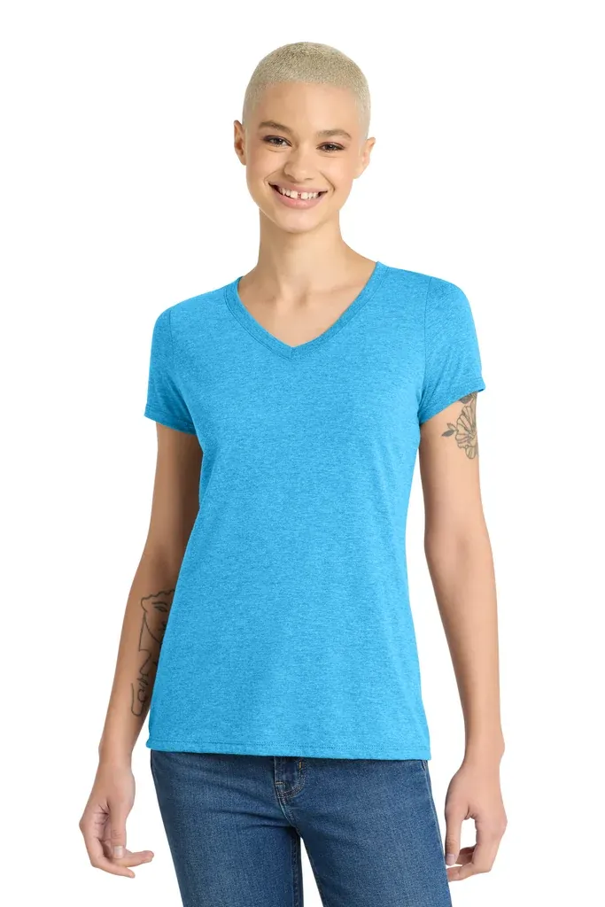 District® Women's Perfect Tri® V-Neck Tee. DM1350L - additional view 20