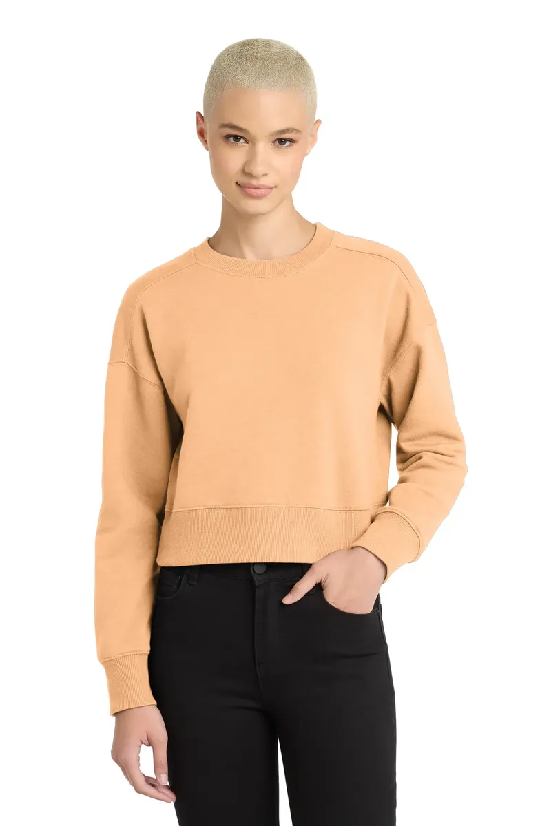 District ® Women's Perfect Weight ® Fleece Cropped Crew DT1105 - additional view 5
