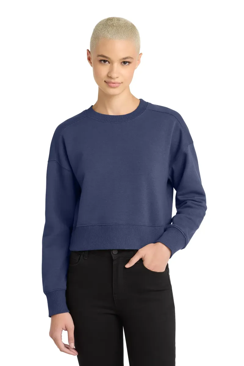 District ® Women's Perfect Weight ® Fleece Cropped Crew DT1105 - additional view 6