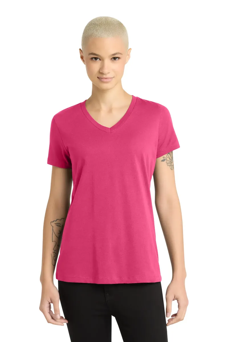District® - Women's Perfect Weight® V-Neck Tee. DM1170L - additional view 20
