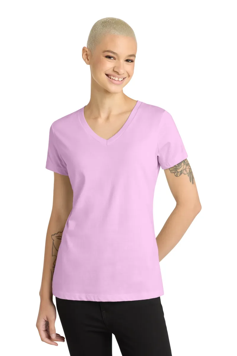 District® - Women's Perfect Weight® V-Neck Tee. DM1170L - additional view 6