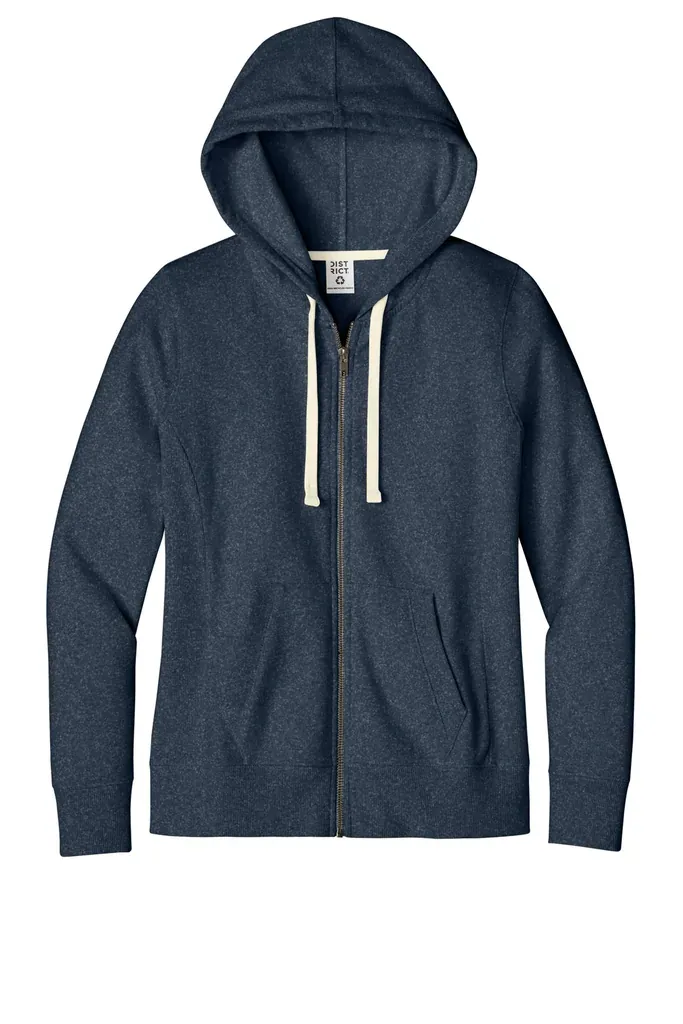 District® Women's Re-FleeceFull-Zip Hoodie DT8103 - additional view 3