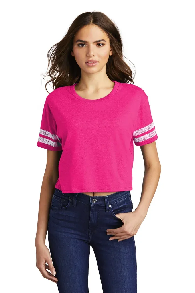 District ® Women's Scorecard Crop Tee DT488 - additional view 2