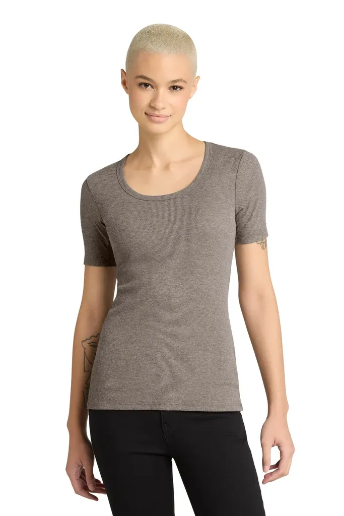District® Women's V.I.T.Rib Scoop Neck Tee DT6020 - additional view 3