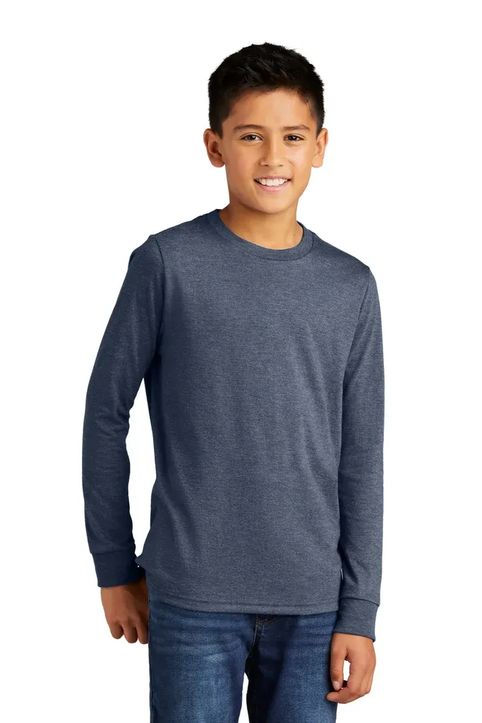 District® Youth Perfect Tri® Long Sleeve Tee DT132Y - additional view 1