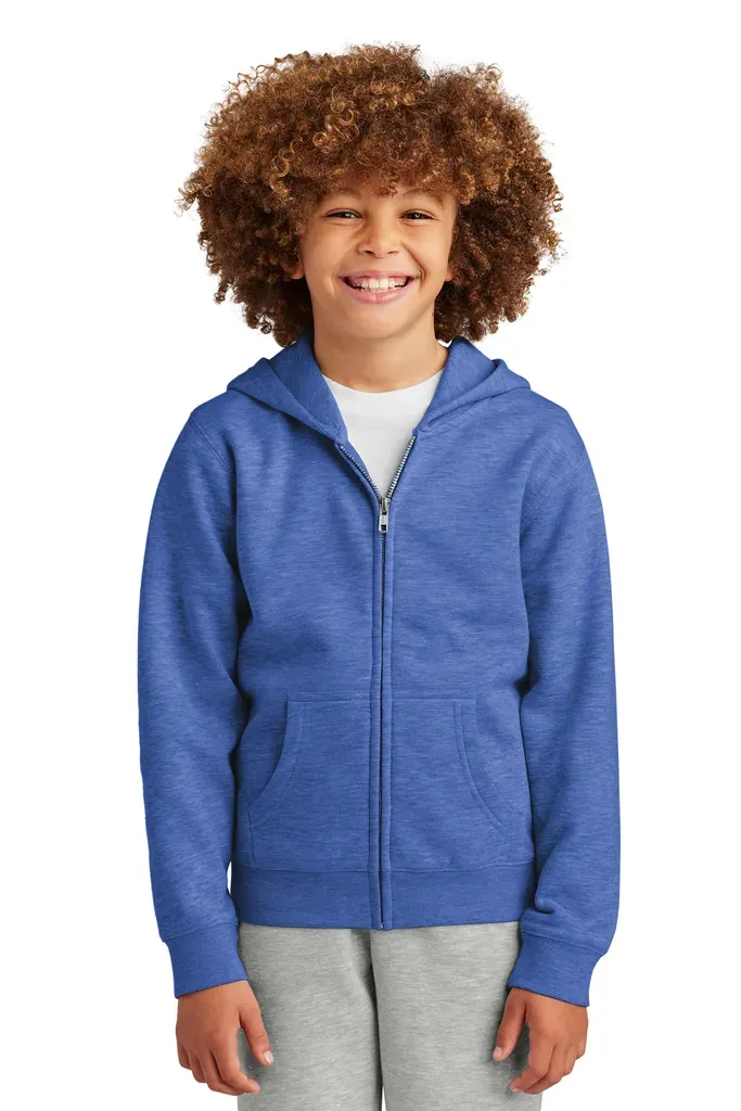 District® Youth V.I.T. Fleece Full-Zip Hoodie DT6102Y - additional view 7