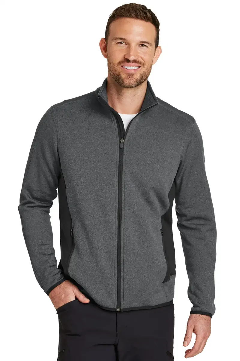 Eddie Bauer® Full-Zip Heather Stretch Fleece Jacket. EB238 - additional view 1