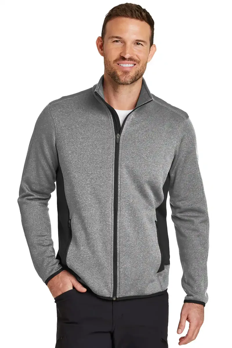 Eddie Bauer® Full-Zip Heather Stretch Fleece Jacket. EB238 - additional view 2