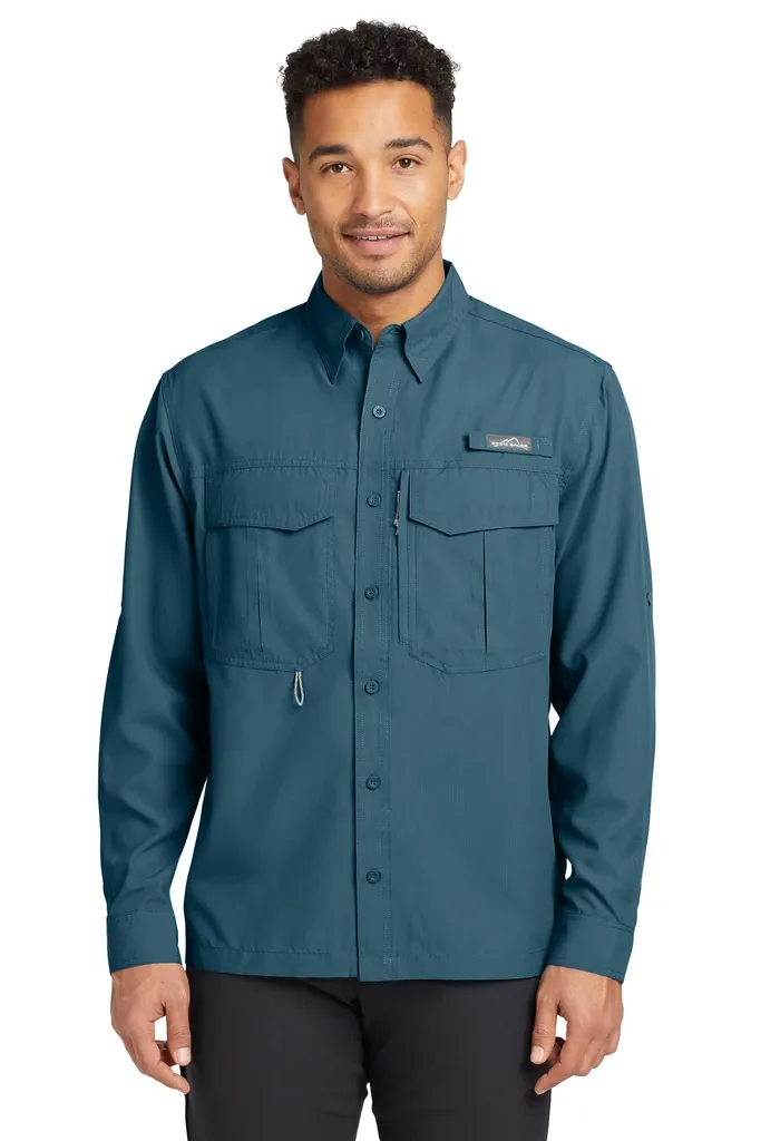 Eddie Bauer® - Long Sleeve Performance Fishing Shirt. EB600 - additional view 3