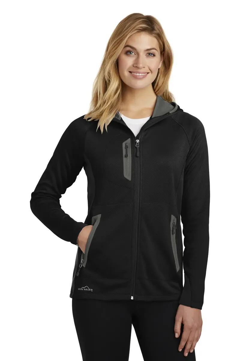 Eddie Bauer ® Women's Sport Hooded Full-Zip Fleece Jacket. EB245 - additional view 1