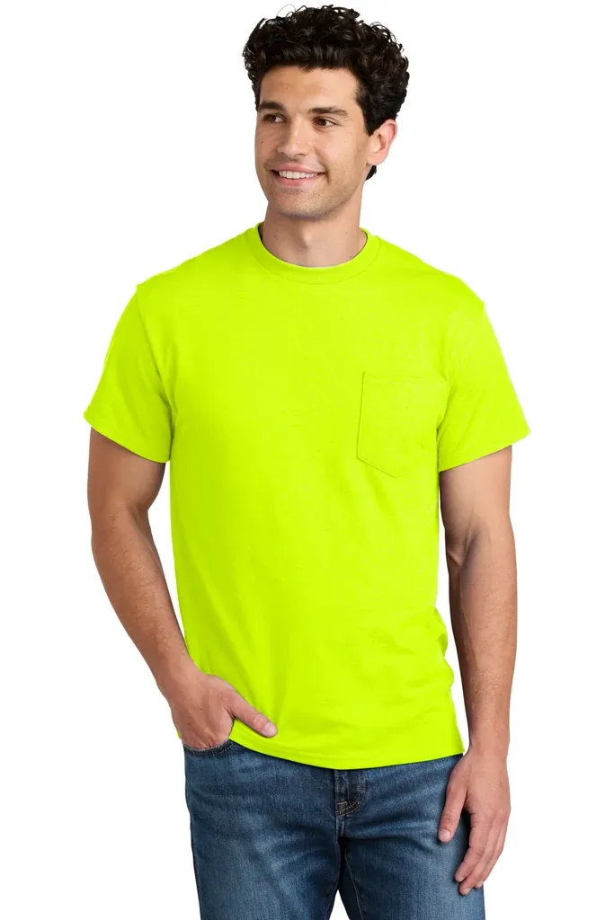 Gildan® - DryBlend® 50 Cotton/50 Poly Pocket T-Shirt. 8300 - additional view 1