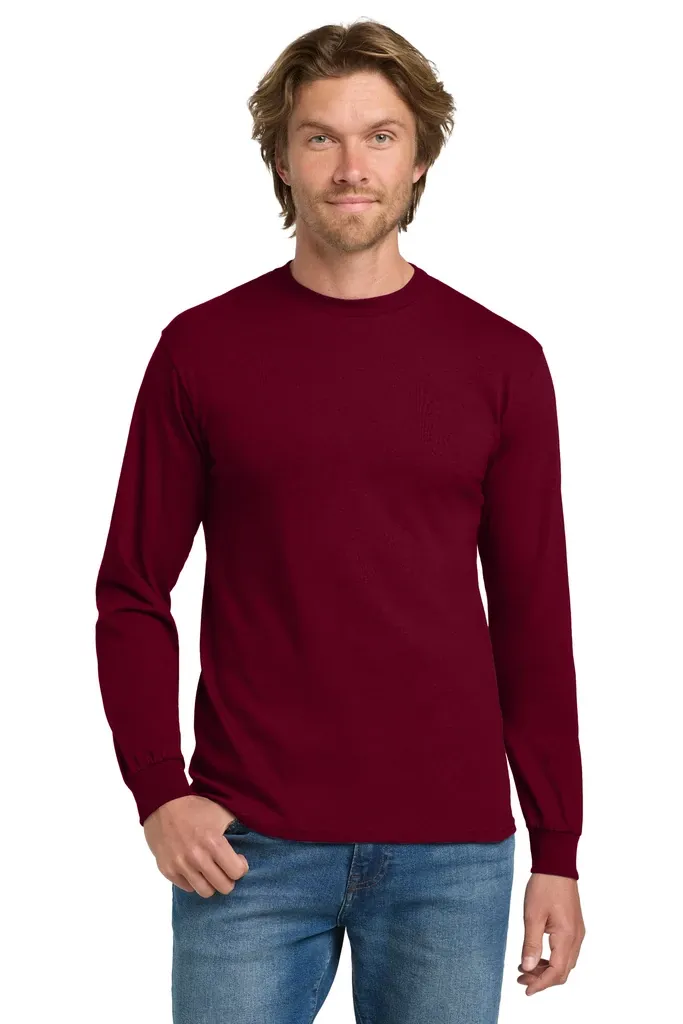 Gildan® - Heavy Cotton 100% Cotton Long Sleeve T-Shirt.  5400 - additional view 6