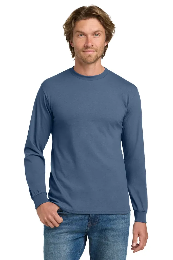 Gildan® - Heavy Cotton 100% Cotton Long Sleeve T-Shirt.  5400 - additional view 18