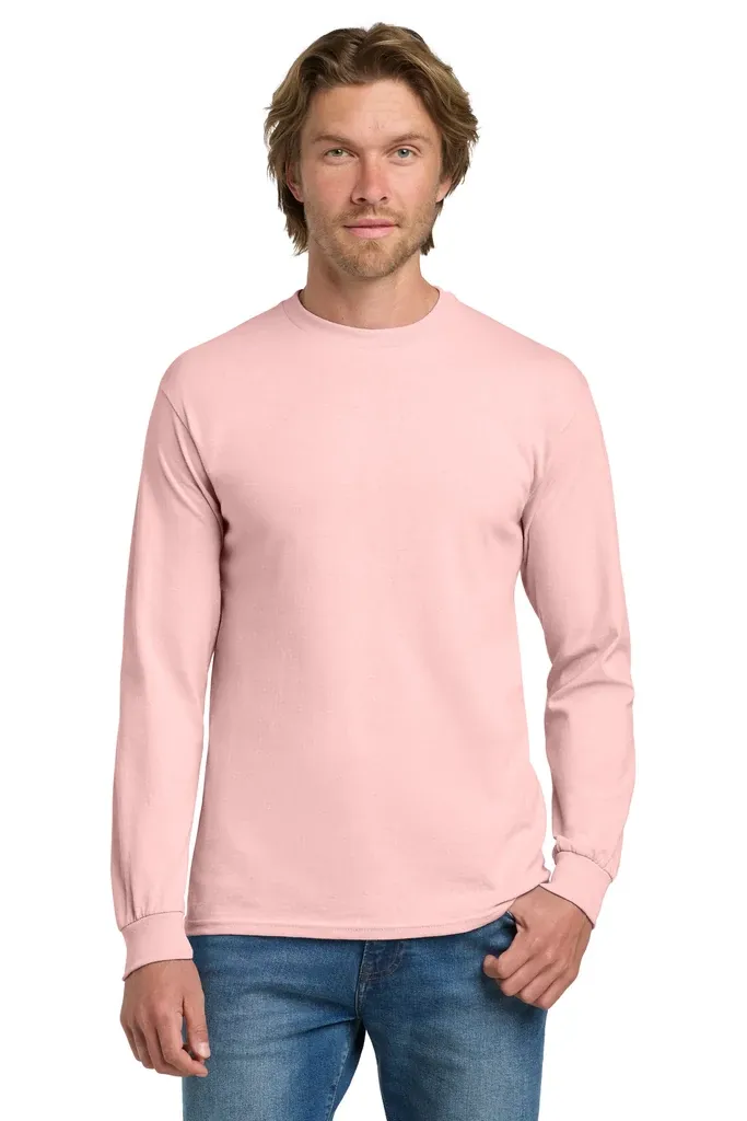 Gildan® - Heavy Cotton 100% Cotton Long Sleeve T-Shirt.  5400 - additional view 9