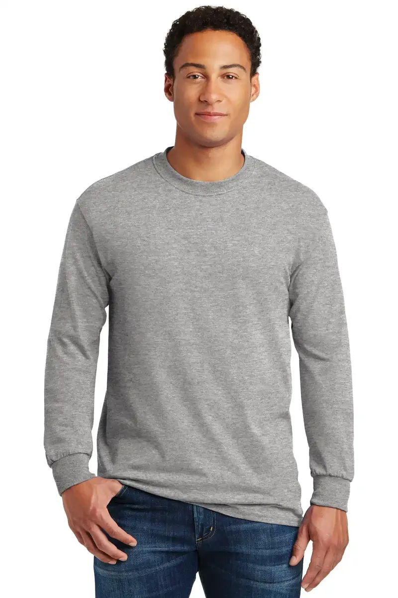 Gildan® - Heavy Cotton 100% Cotton Long Sleeve T-Shirt.  5400 - additional view 5