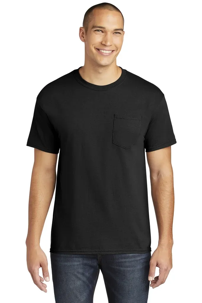 Gildan ® Heavy Cotton  100% Cotton Pocket T-Shirt. 5300 - additional view 2