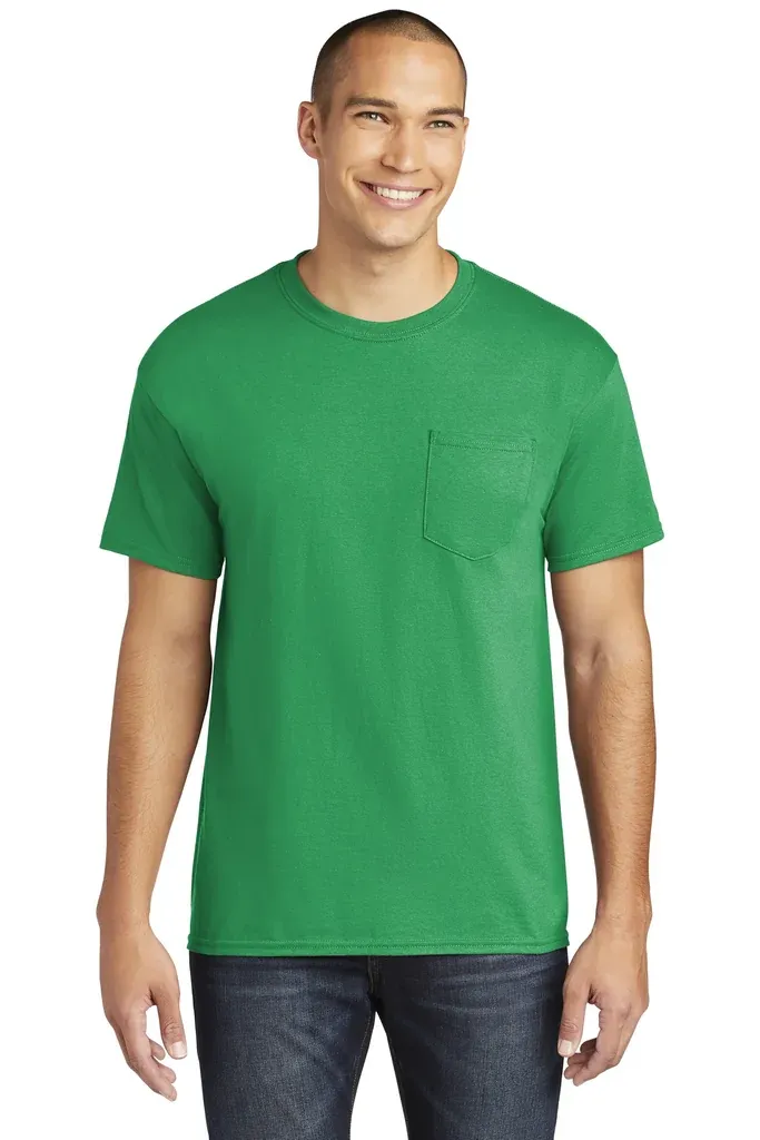 Gildan ® Heavy Cotton  100% Cotton Pocket T-Shirt. 5300 - additional view 3