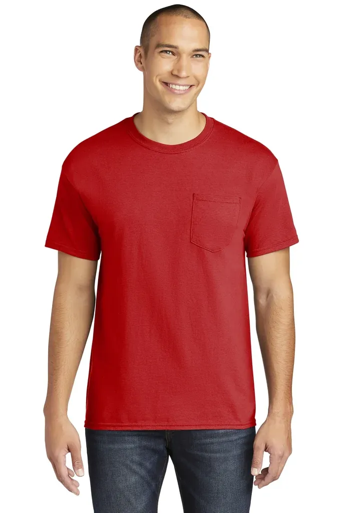 Gildan ® Heavy Cotton  100% Cotton Pocket T-Shirt. 5300 - additional view 1