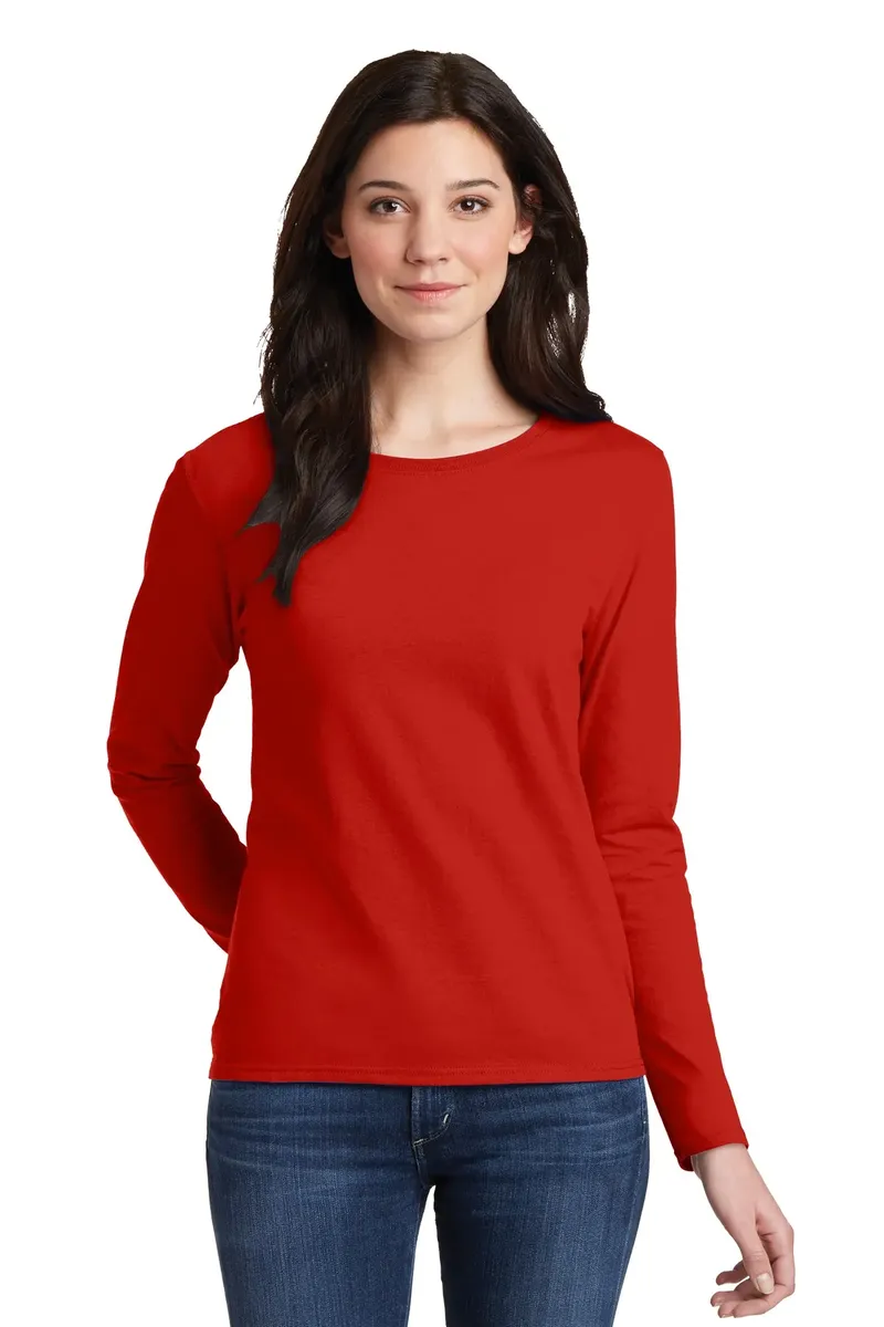 Gildan® Ladies Heavy Cotton 100% Cotton Long Sleeve T-Shirt. 5400L