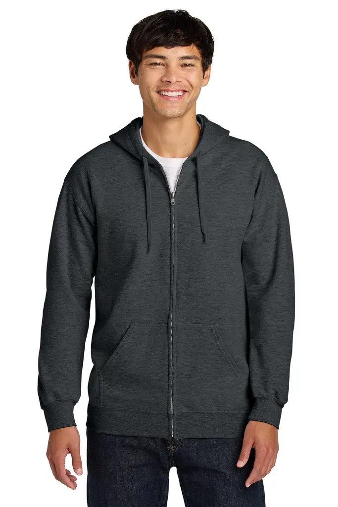 Gildan Softstyle® Midweight Fleece Full-Zip Hooded Sweatshirt SF600 - additional view 7