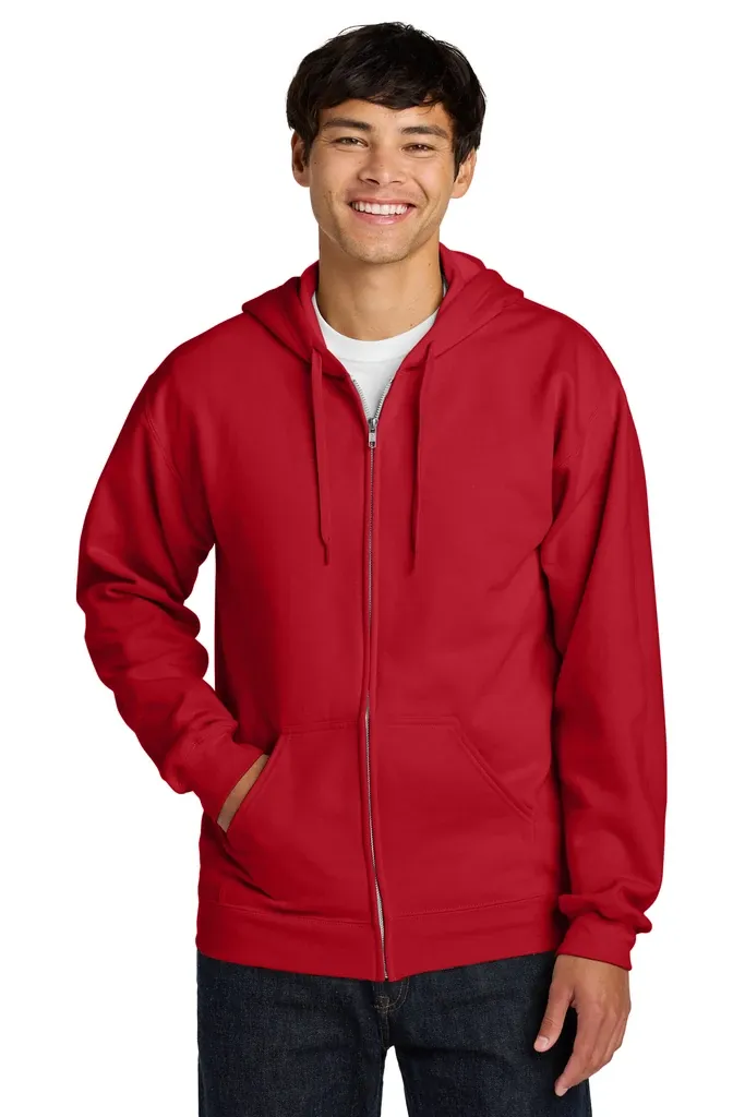 Gildan Softstyle® Midweight Fleece Full-Zip Hooded Sweatshirt SF600 - additional view 3