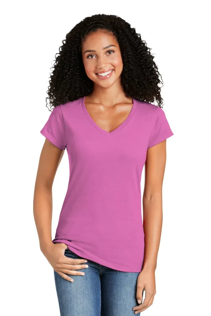Gildan Softstyle® Women's Fit V-Neck T-Shirt. 64V00L - additional view 1