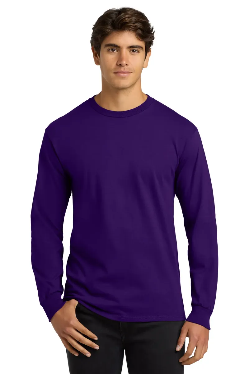 Gildan® - Ultra Cotton® 100% US Cotton Long Sleeve T-Shirt.  G2400 - additional view 21