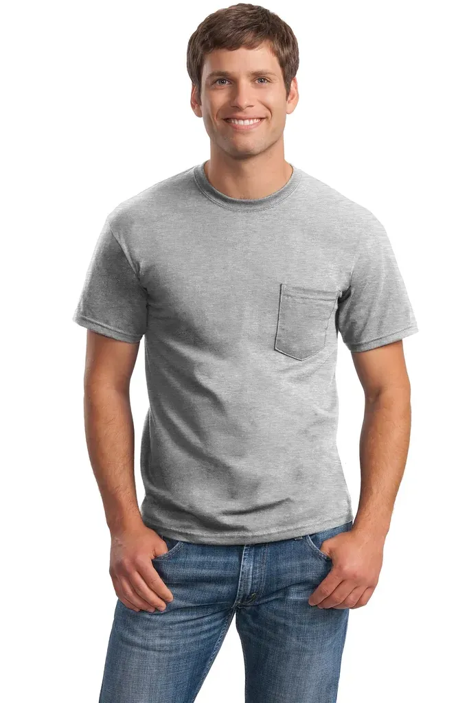 Gildan® - Ultra Cotton® 100% US Cotton T-Shirt with Pocket.  2300 - additional view 3