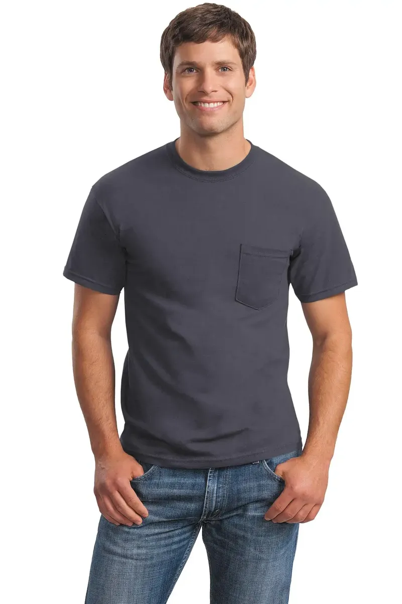 Gildan® - Ultra Cotton® 100% US Cotton T-Shirt with Pocket.  2300 - additional view 2