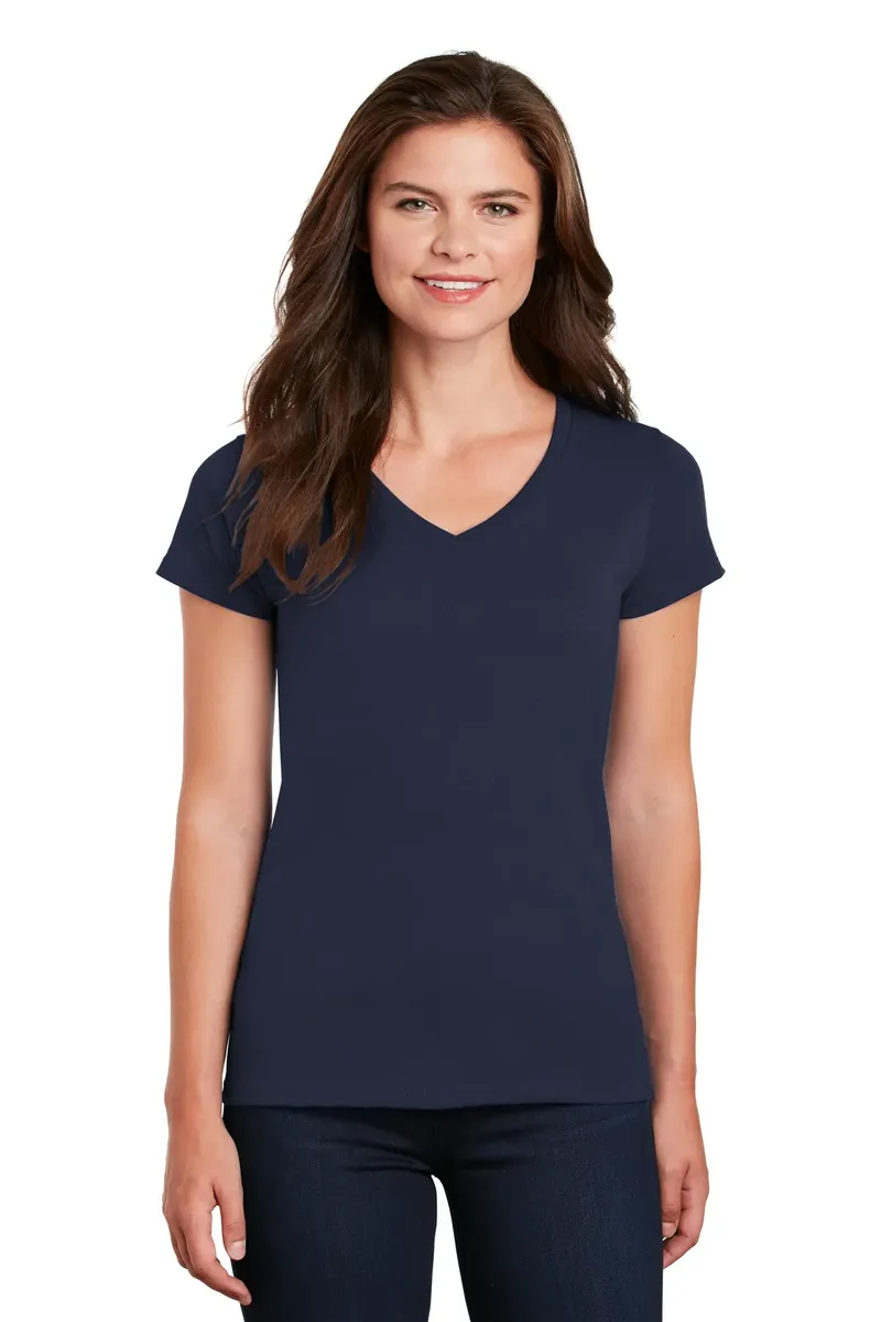 Gildan® Women's Heavy Cotton 100% Cotton V-Neck T-Shirt. 5V00L - additional view 4