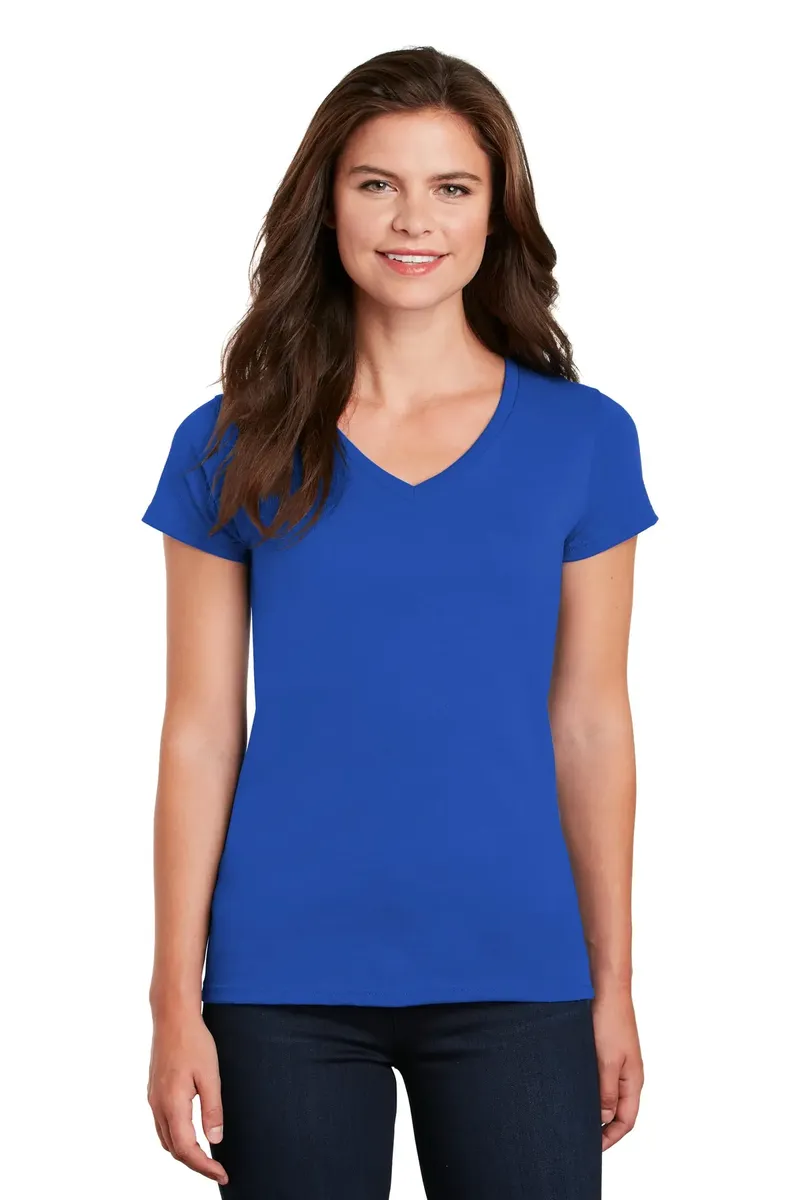 Gildan® Women's Heavy Cotton 100% Cotton V-Neck T-Shirt. 5V00L - additional view 1
