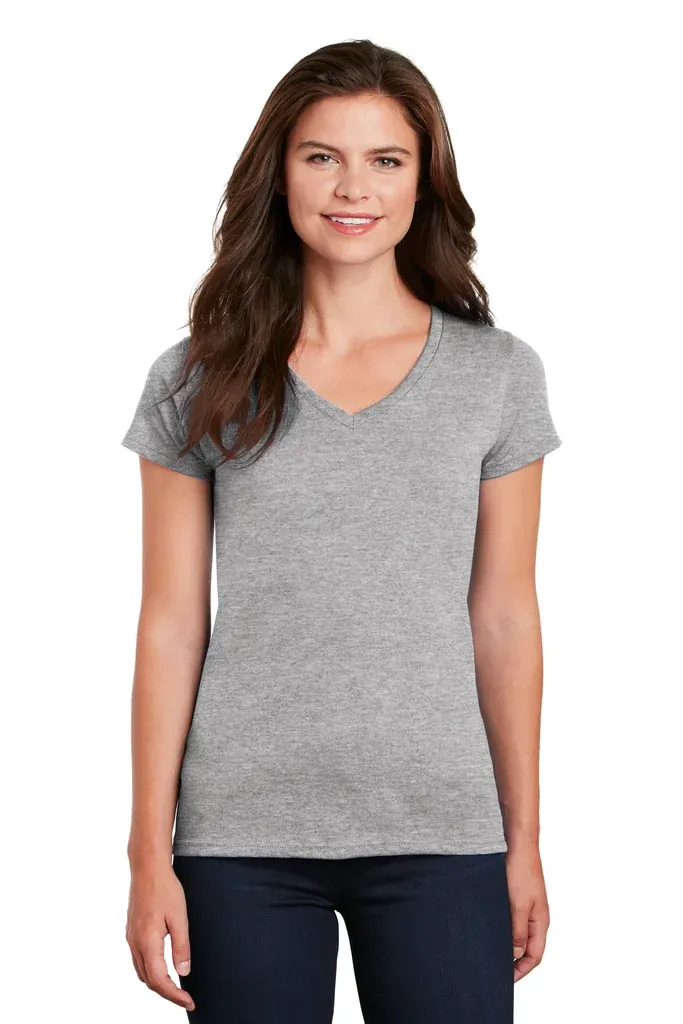 Gildan® Women's Heavy Cotton 100% Cotton V-Neck T-Shirt. 5V00L - additional view 10