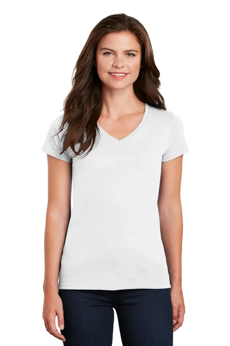 Gildan® Women's Heavy Cotton 100% Cotton V-Neck T-Shirt. 5V00L - additional view 9