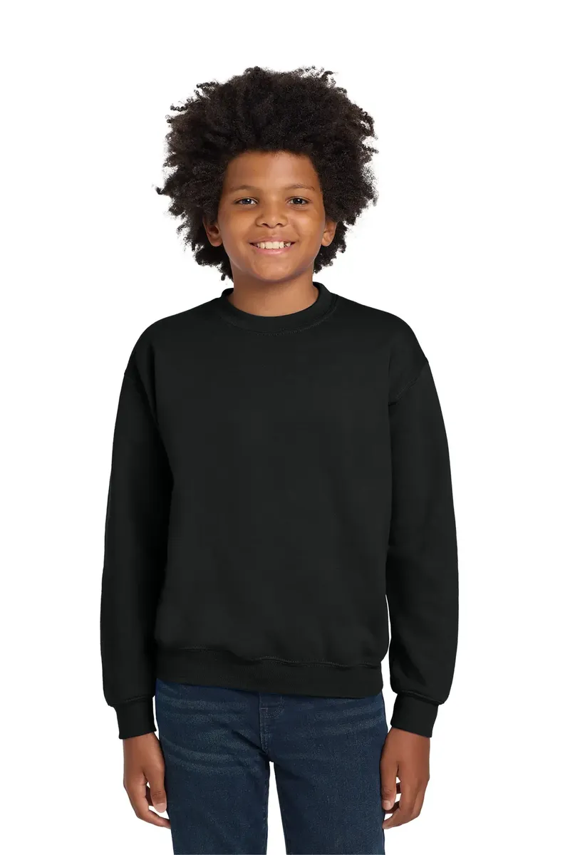 Gildan® Youth Heavy Blend Crewneck Sweatshirt.  18000B - additional view 3