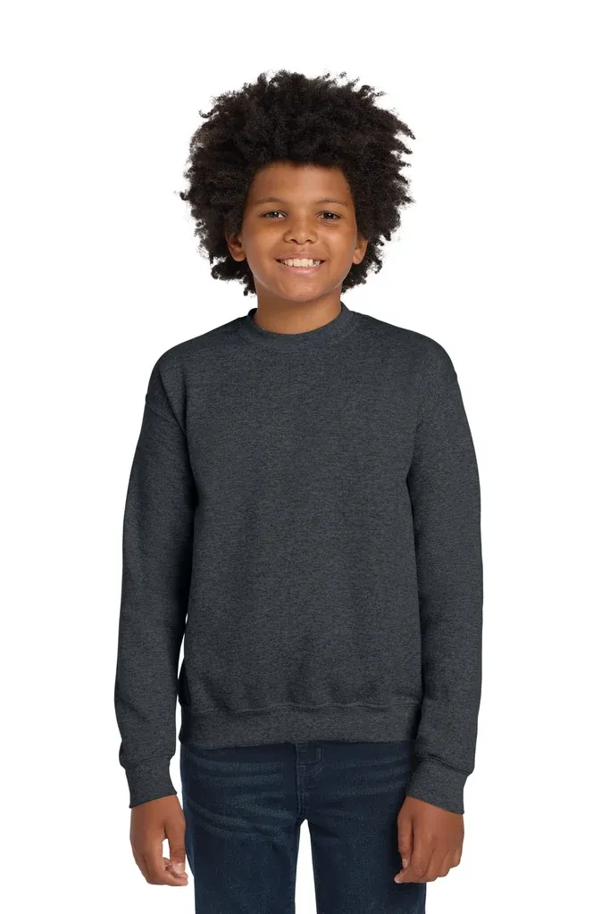 Gildan® Youth Heavy Blend Crewneck Sweatshirt.  18000B - additional view 7