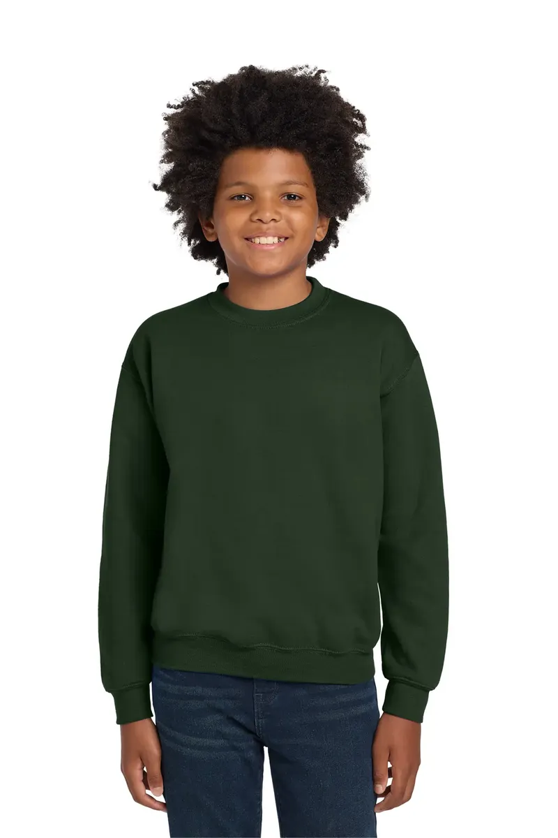 Gildan® Youth Heavy Blend Crewneck Sweatshirt.  18000B - additional view 9