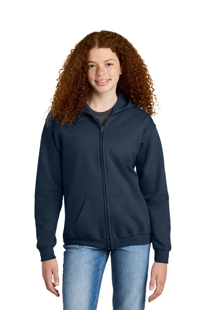 Gildan® Youth Heavy Blend Full-Zip Hooded Sweatshirt. 18600B - additional view 3