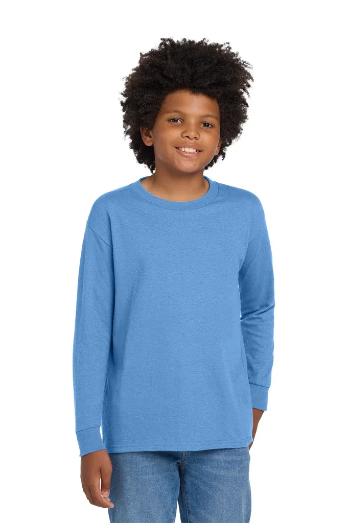 Gildan® Youth Heavy Cotton 100% Cotton Long Sleeve T-Shirt. 5400B - additional view 5