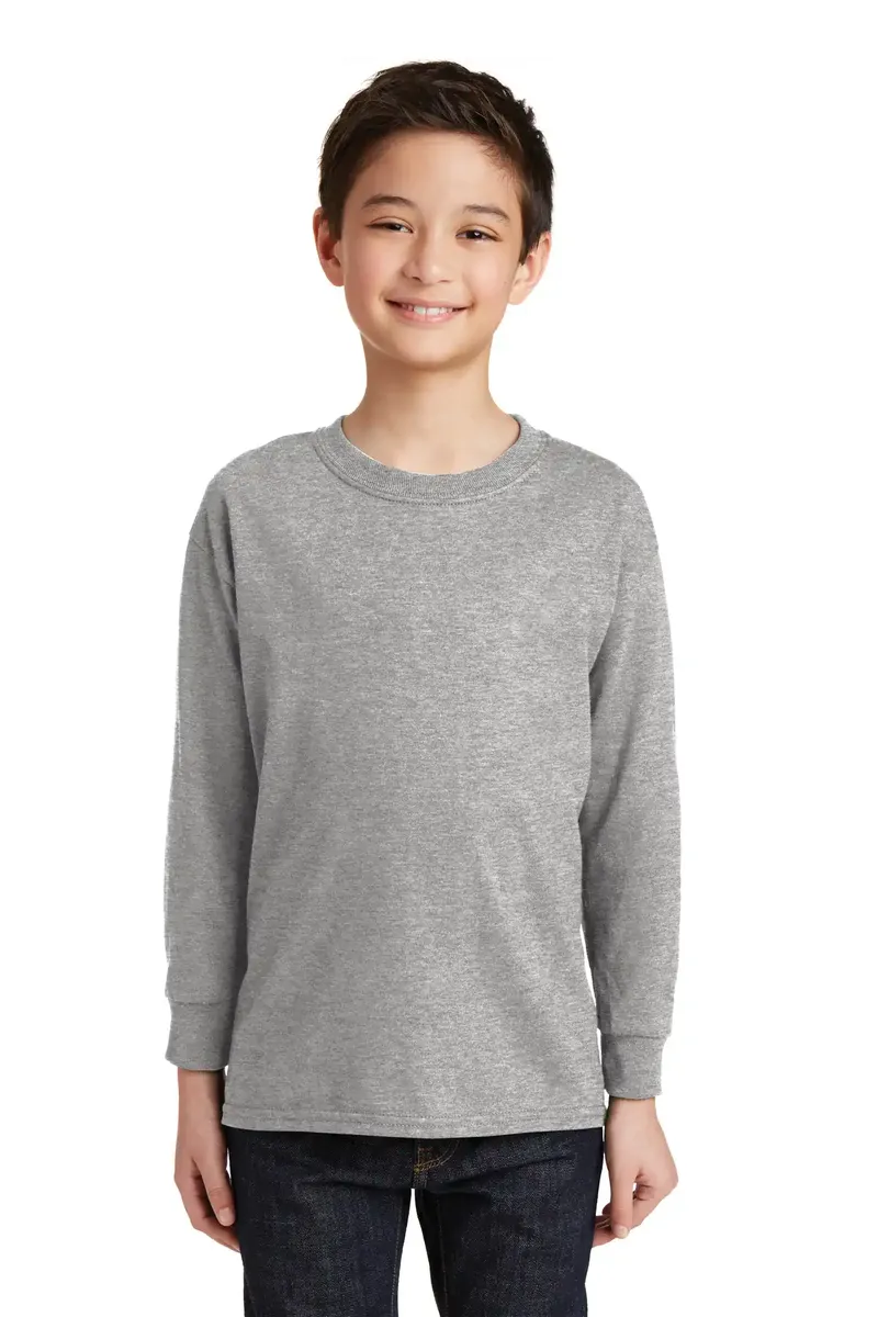 Gildan® Youth Heavy Cotton 100% Cotton Long Sleeve T-Shirt. 5400B - additional view 10