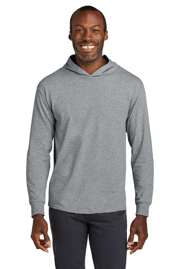 Jerzees Classics Unisex Cotton Long Sleeve Hooded T-Shirt 363LH - additional view 5