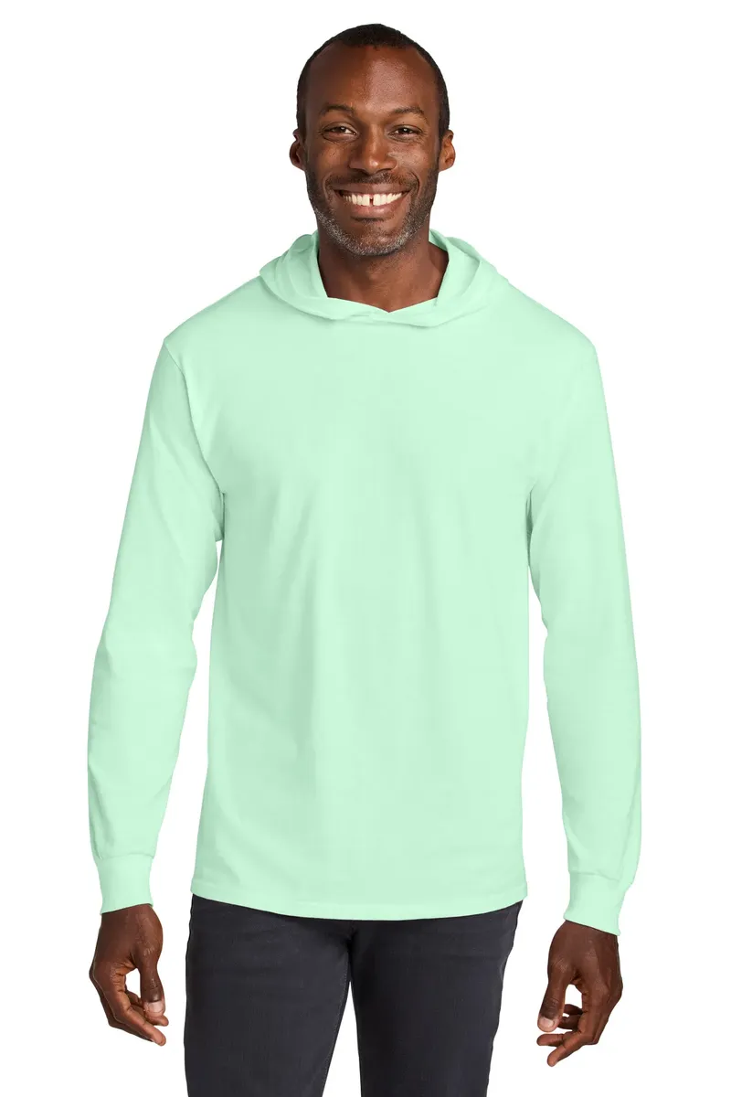 Jerzees Classics Unisex Cotton Long Sleeve Hooded T-Shirt 363LH - additional view 2