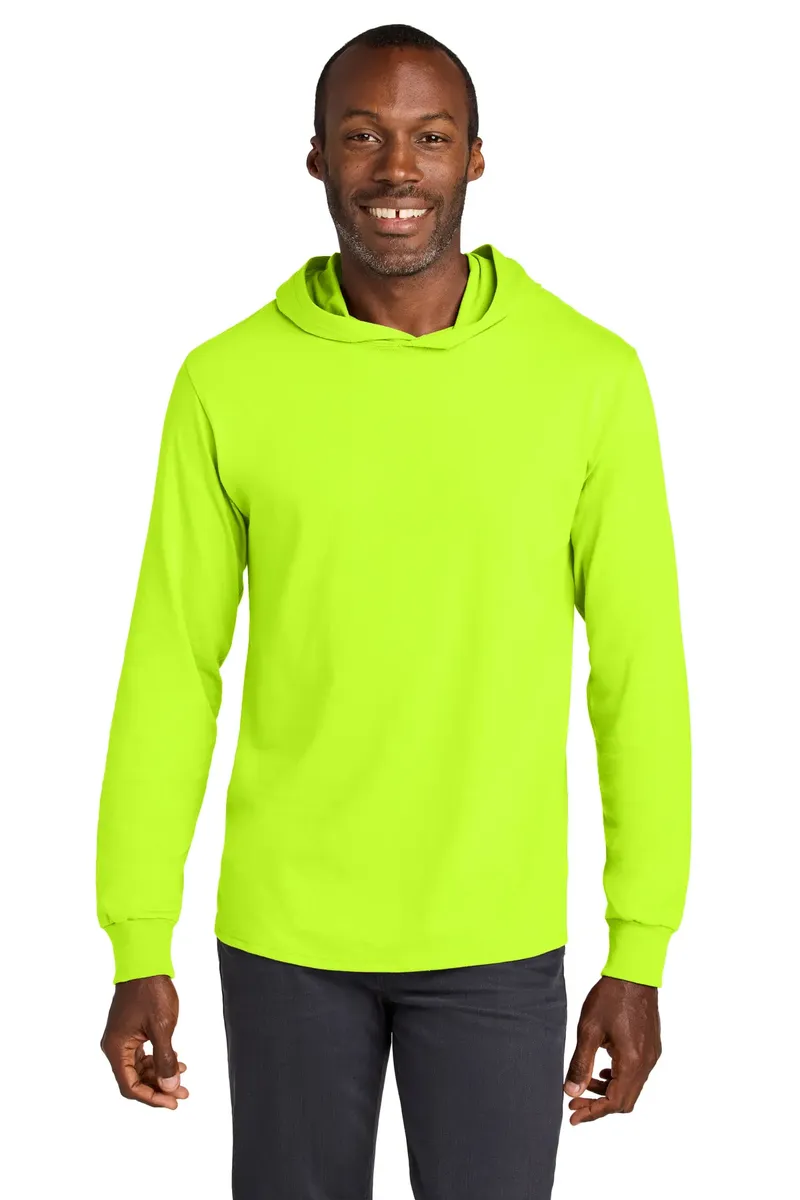 Jerzees Classics Unisex Cotton Long Sleeve Hooded T-Shirt 363LH - additional view 8
