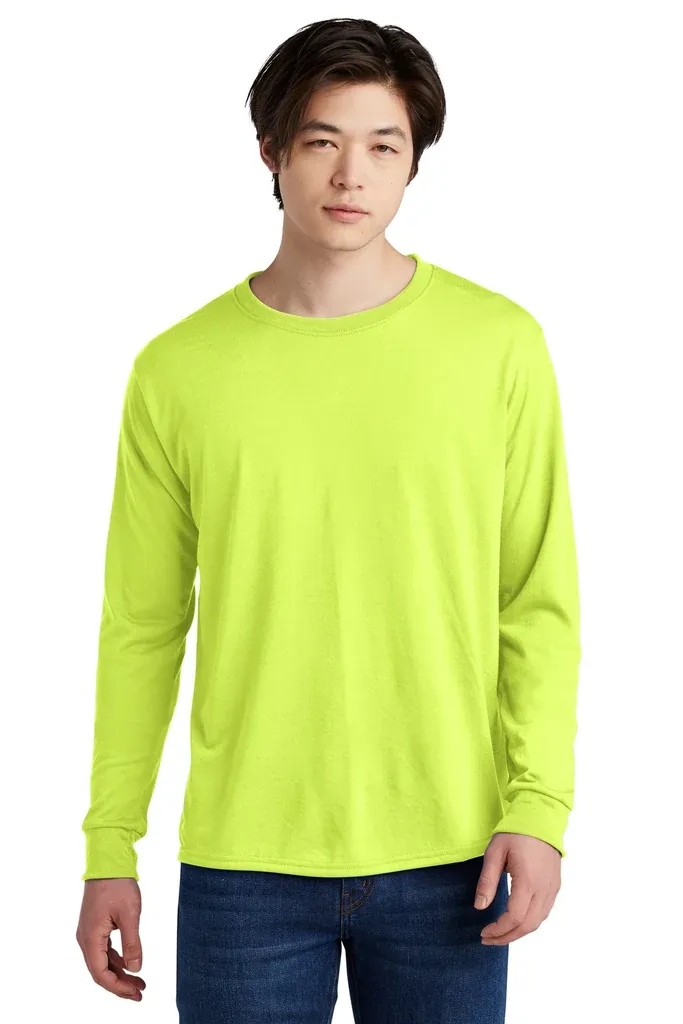 Jerzees® Dri-Power® 100% Polyester Long Sleeve T-Shirt 21LS - additional view 1