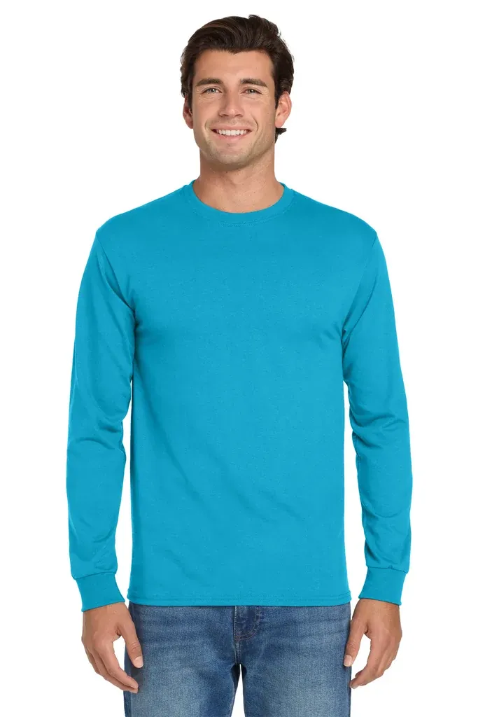 Jerzees® - Dri-Power® 50/50 Cotton/Poly Long Sleeve T-Shirt.  29LS - additional view 3