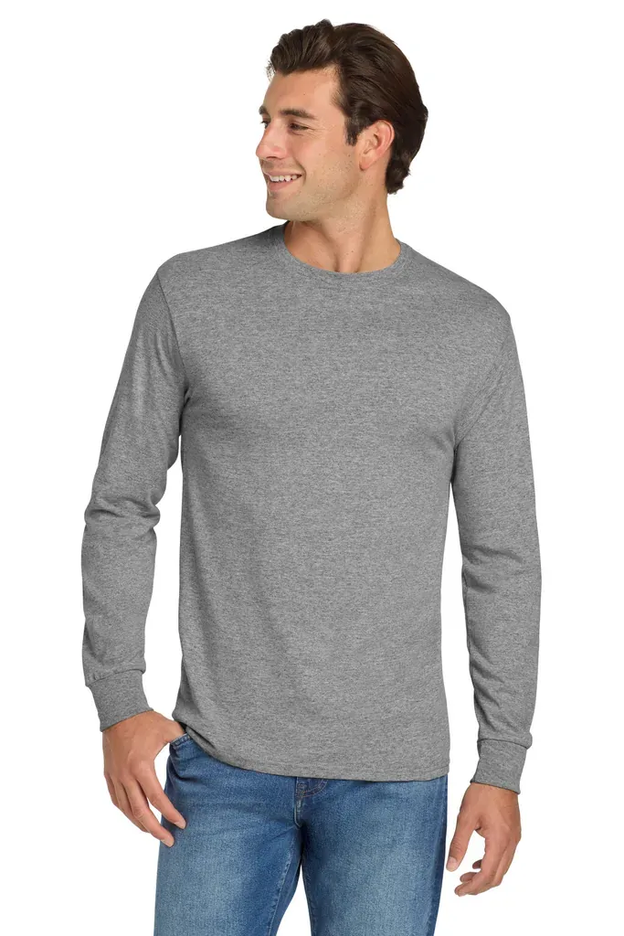 Jerzees® - Dri-Power® 50/50 Cotton/Poly Long Sleeve T-Shirt.  29LS - additional view 10