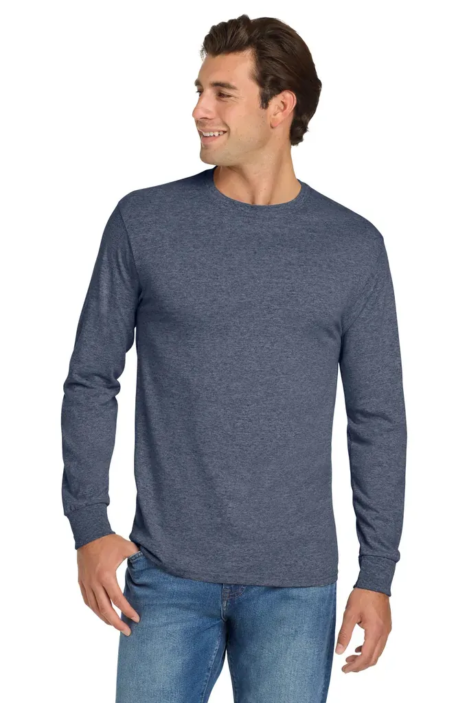 Jerzees® - Dri-Power® 50/50 Cotton/Poly Long Sleeve T-Shirt.  29LS - additional view 4