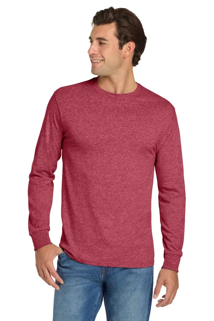 Jerzees® - Dri-Power® 50/50 Cotton/Poly Long Sleeve T-Shirt.  29LS - additional view 5